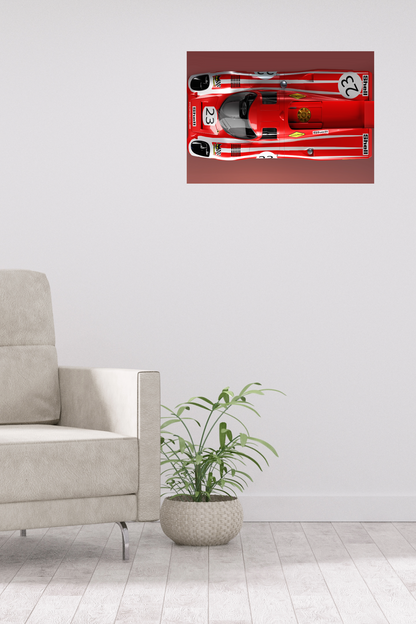 Porsche 917K in Salzburg Livery in 3D imagery