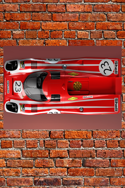 Porsche 917K in Salzburg Livery in 3D imagery