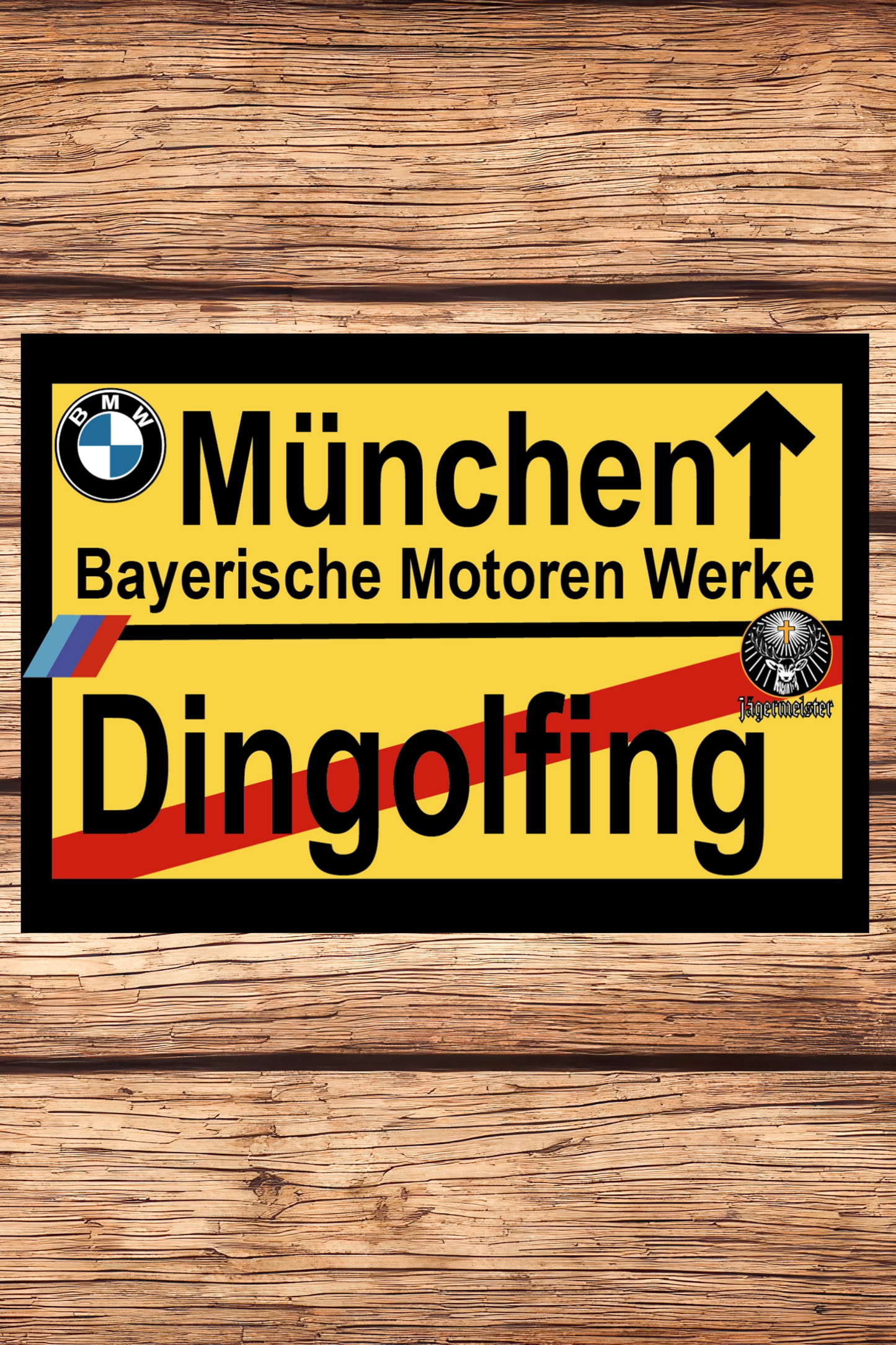 BMW Factory Road Sign