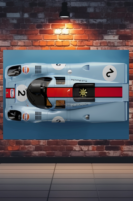 Porsche 917K in Gulf Livery in 3D Imagery